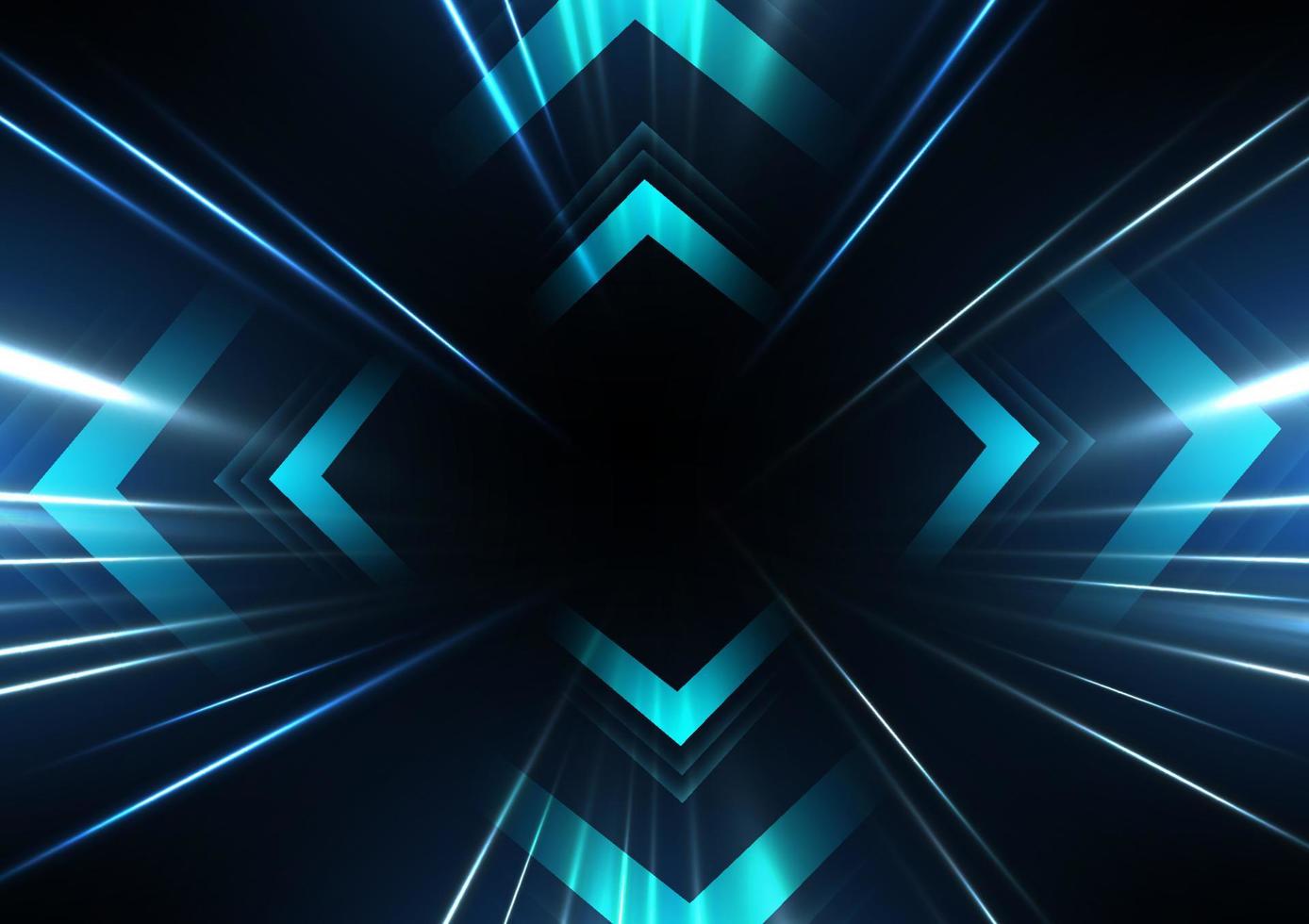 blue technology lights digital background vector illustration