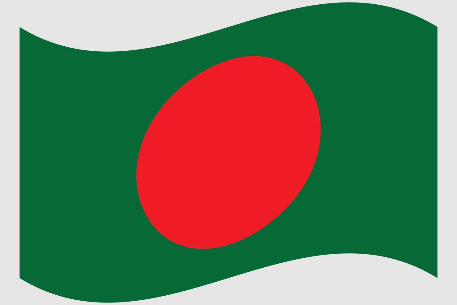 Bangladeshi national flag design for bangladeshi vectory day vector