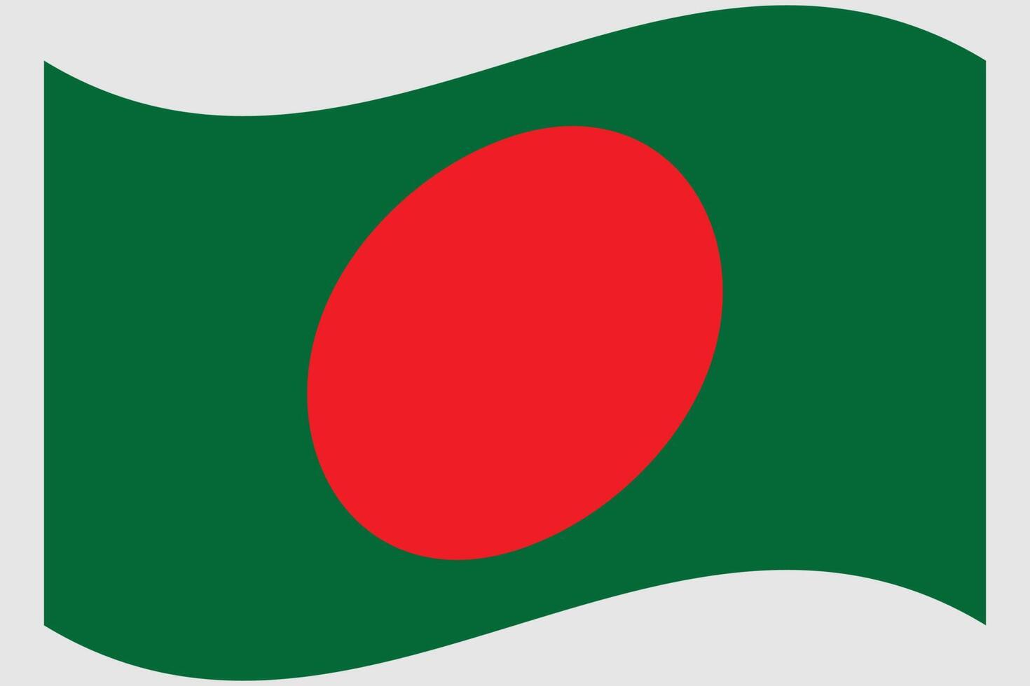 Bangladeshi national flag design for bangladeshi vectory day vector