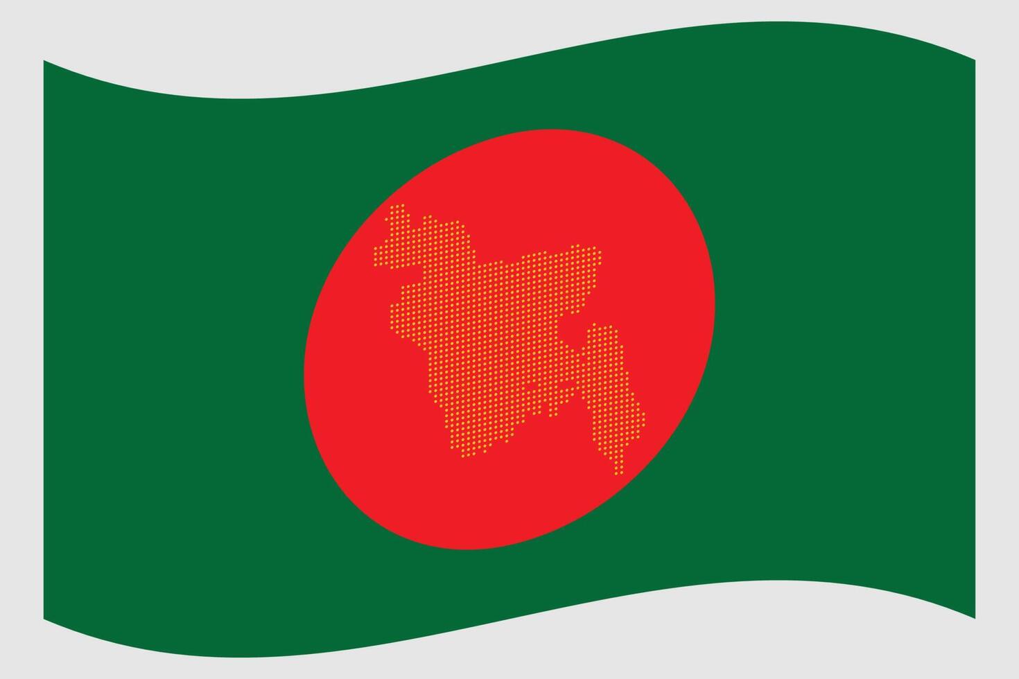 Bangladeshi national flag design for bangladeshi vectory day vector
