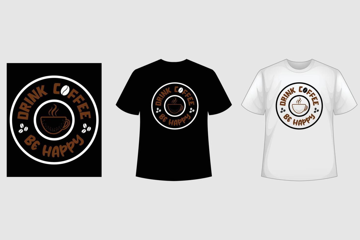 Coffee t-shirt design vector