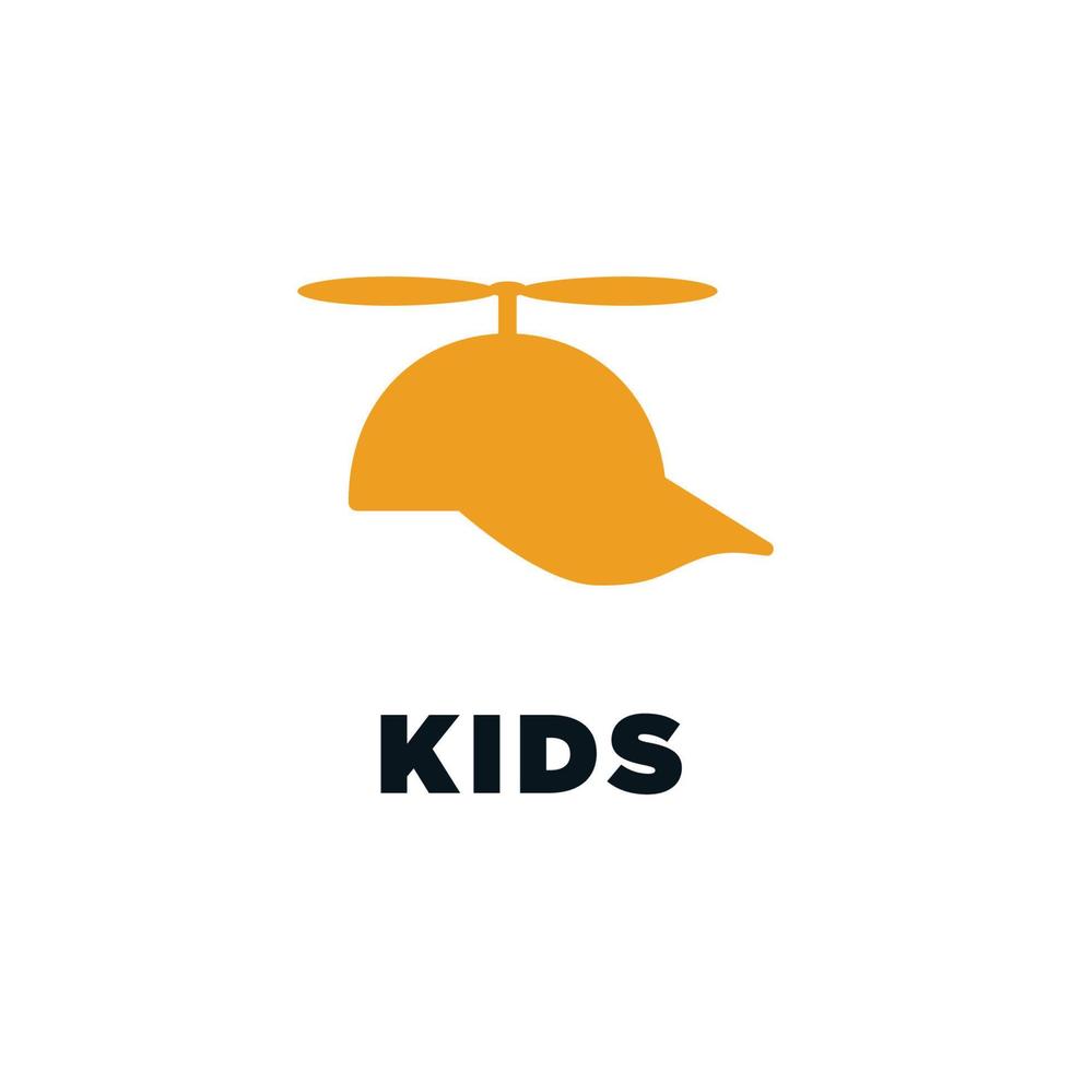 propeller hat icons for children category vector
