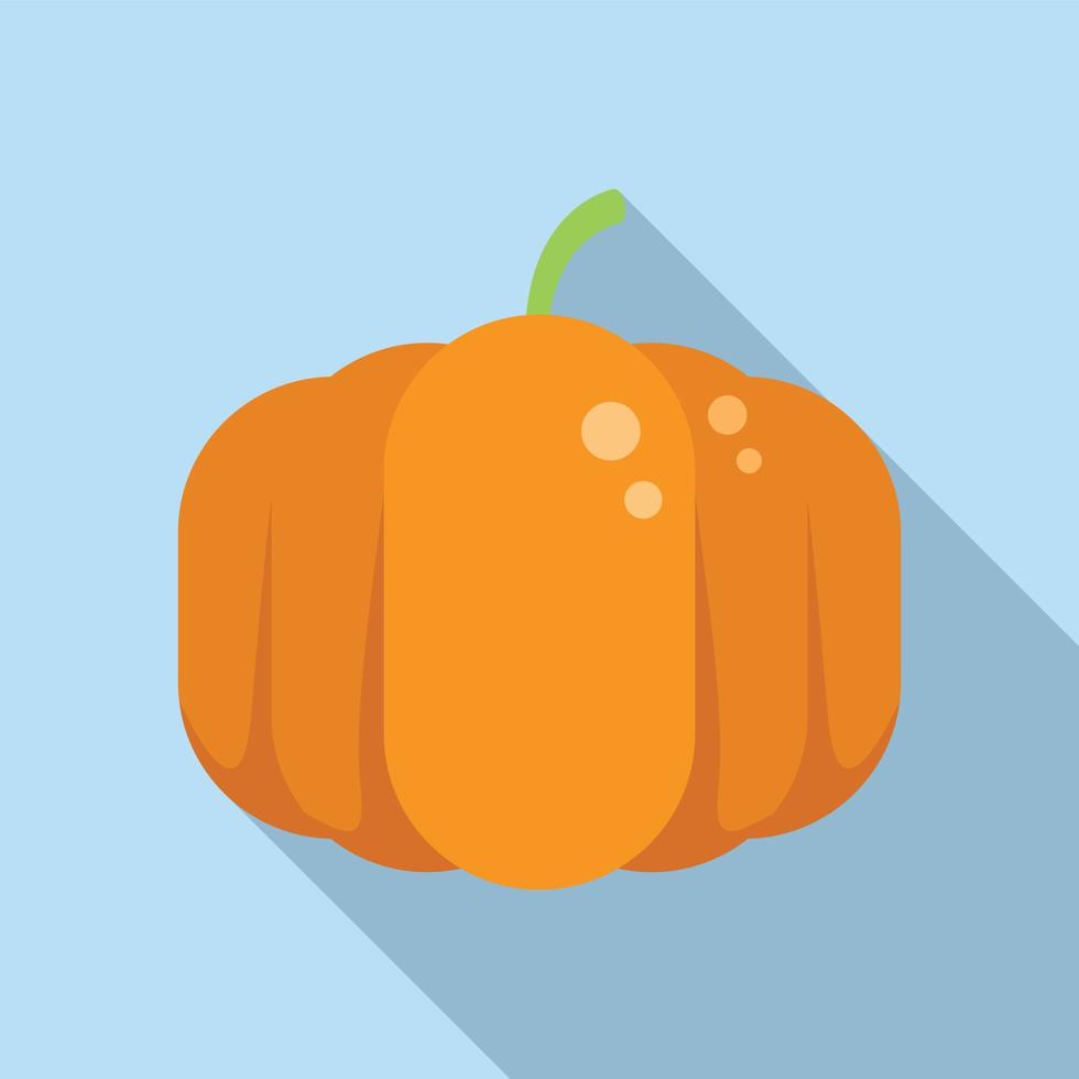 Field pumpkin icon flat vector. Farming garden vector