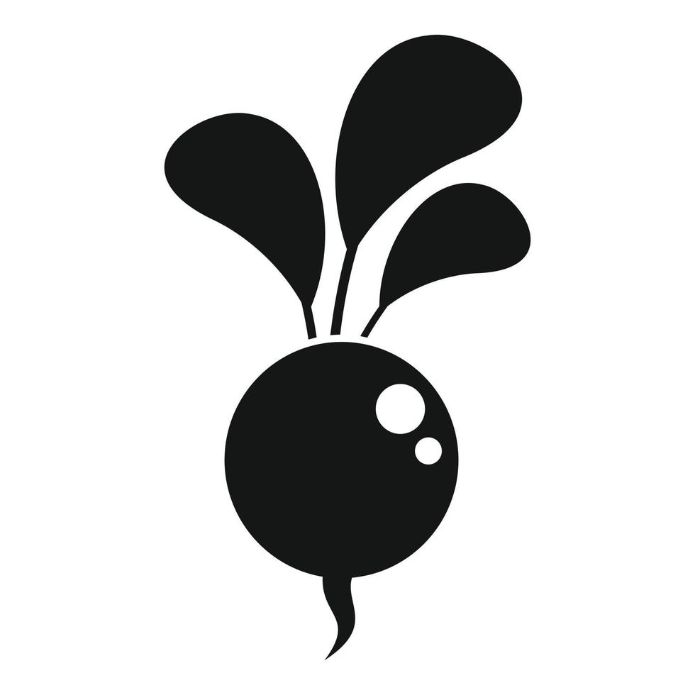 Radish icon simple vector. Eco farming vector