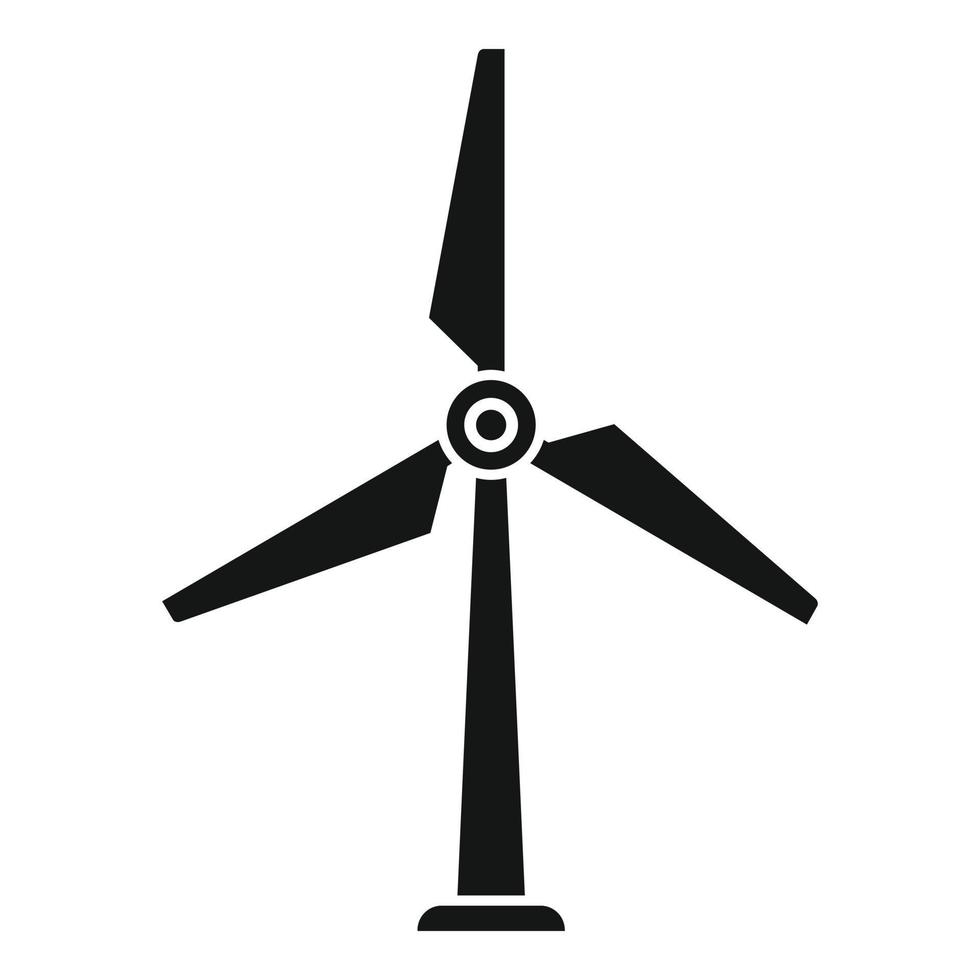 Eco wind turbine icon simple vector. Farm agriculture vector