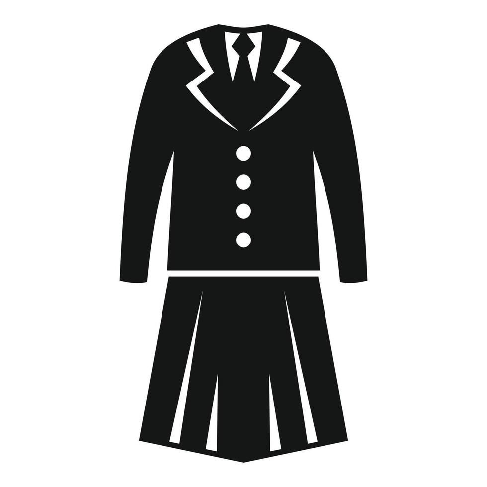 Uniform icon simple vector. Suit fashion vector