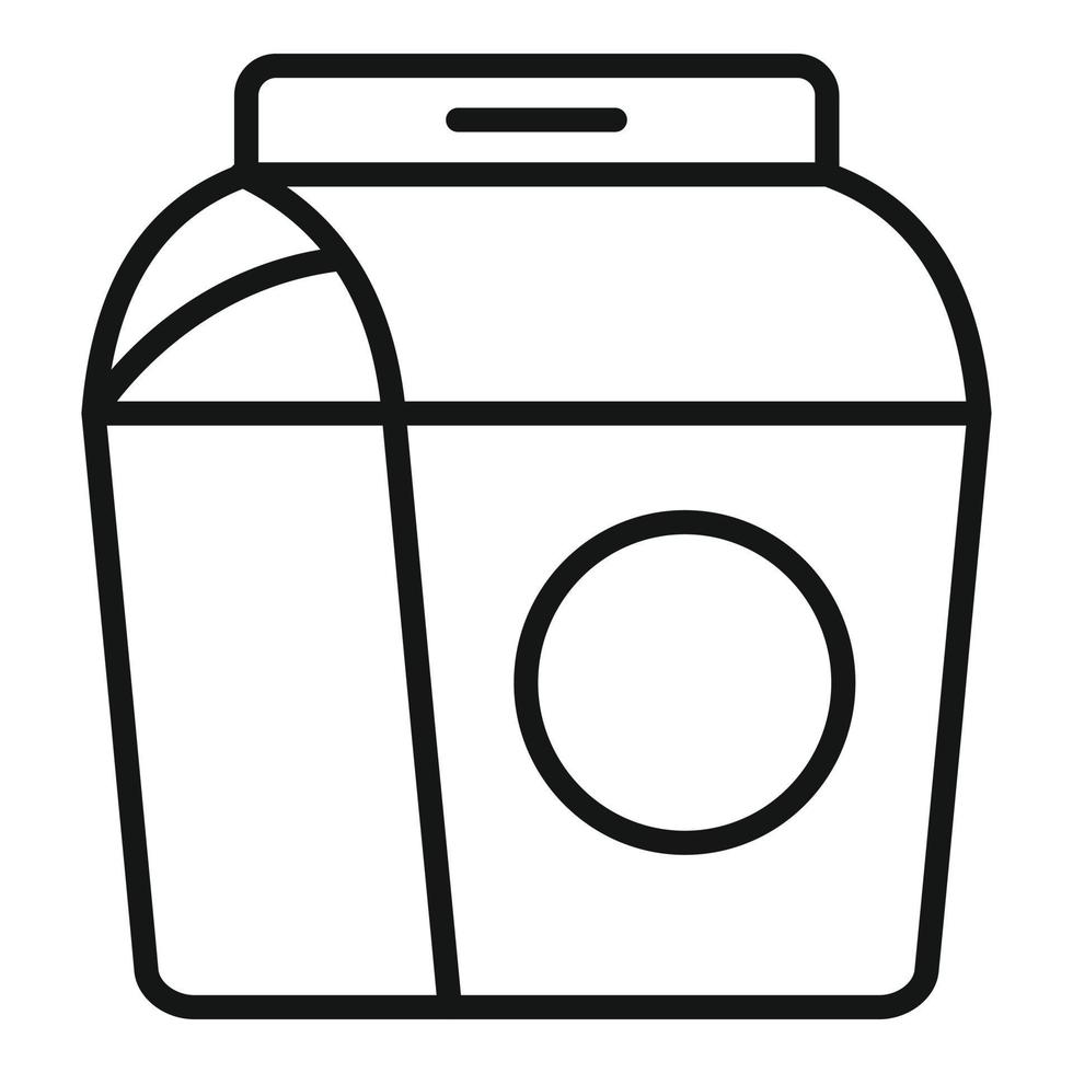 Carton candy box icon outline vector. Recycle pack vector