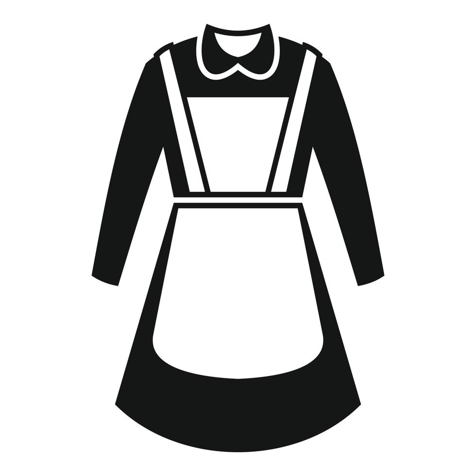 Jacket dress icon simple vector. School uniform vector