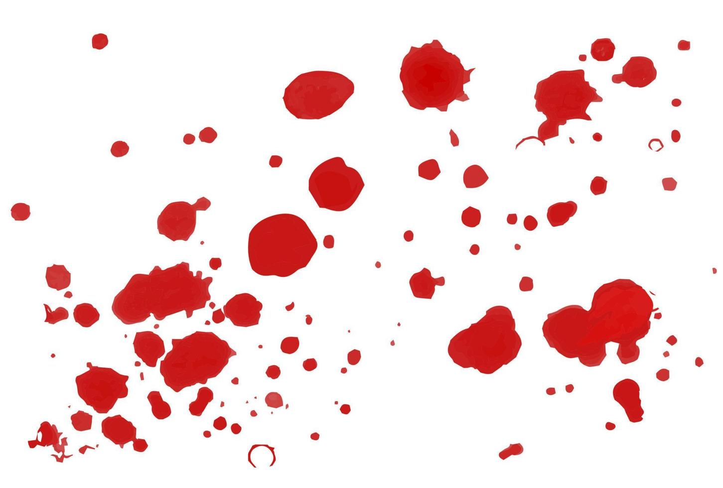 Ketchup stains and splashes, tomato sauce red splats and smears. vector