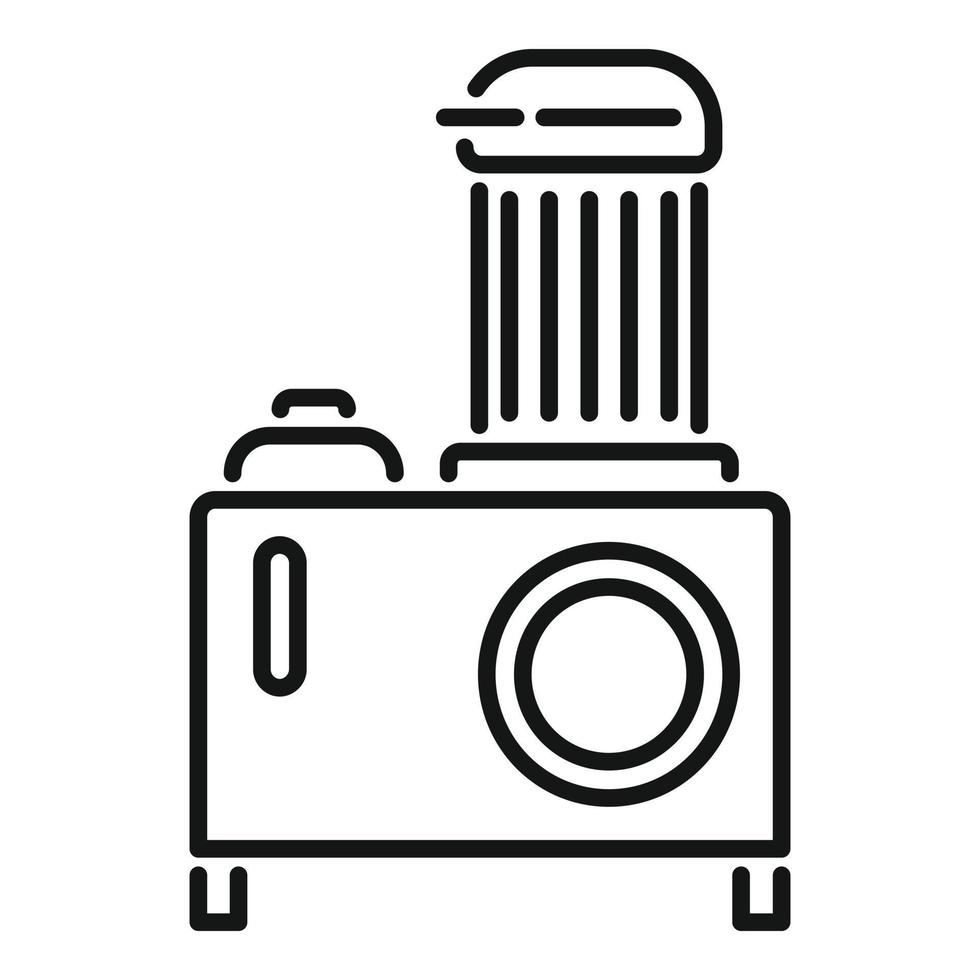 Electric generator icon outline vector. Power energy vector