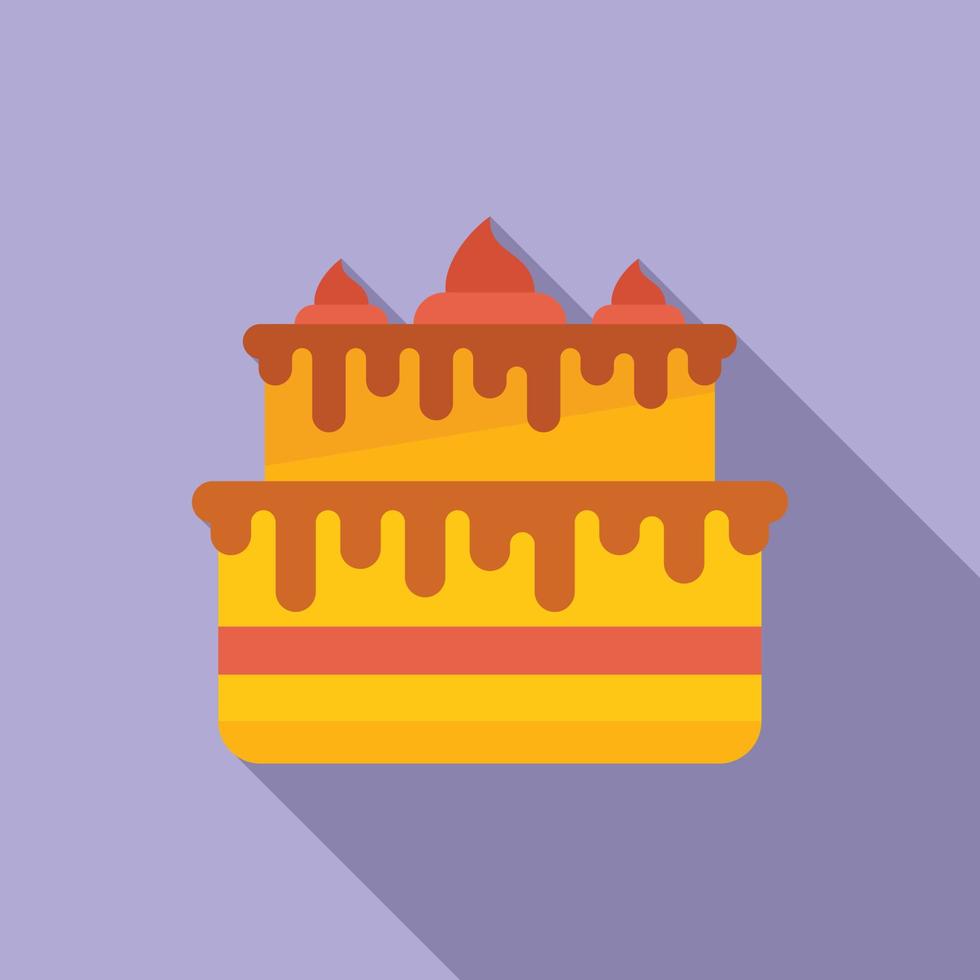 vector plano de icono de pastel de evento. plan de calendario