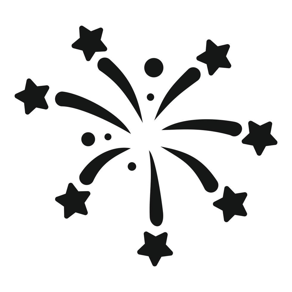 Anniversary firework icon simple vector. Party event vector
