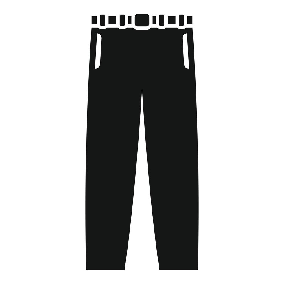 vector simple de icono de pantalones escolares. chico uniforme