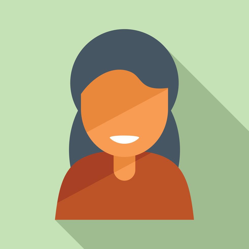 Smiling icon flat vector. Happy people vector