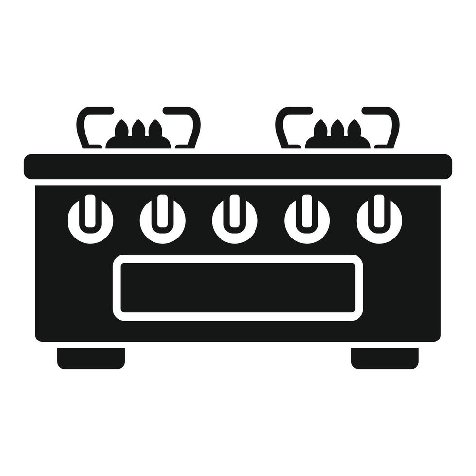 Soup stove icon simple vector. Gas cooker vector