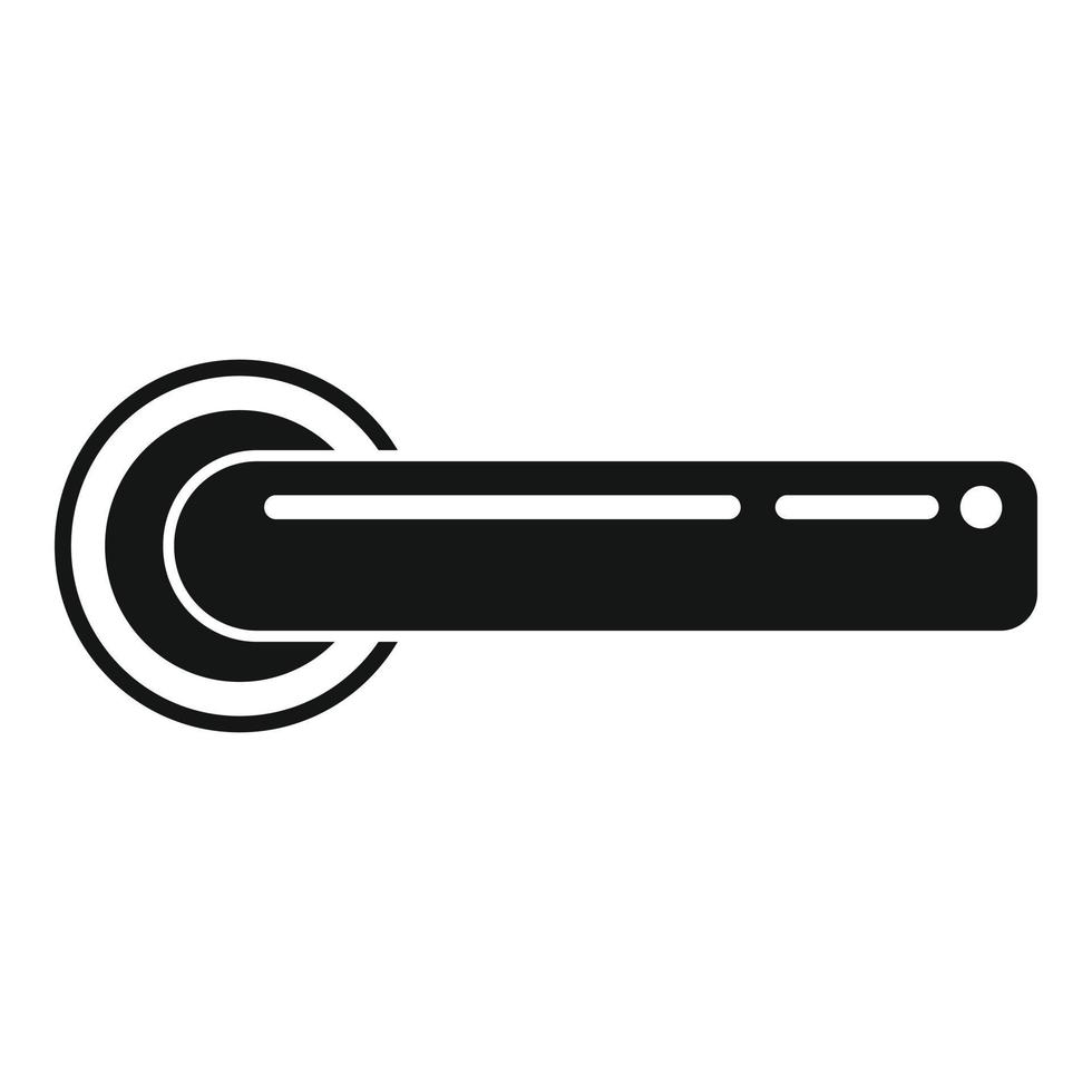 Window door handle icon simple vector. Hotel steel vector