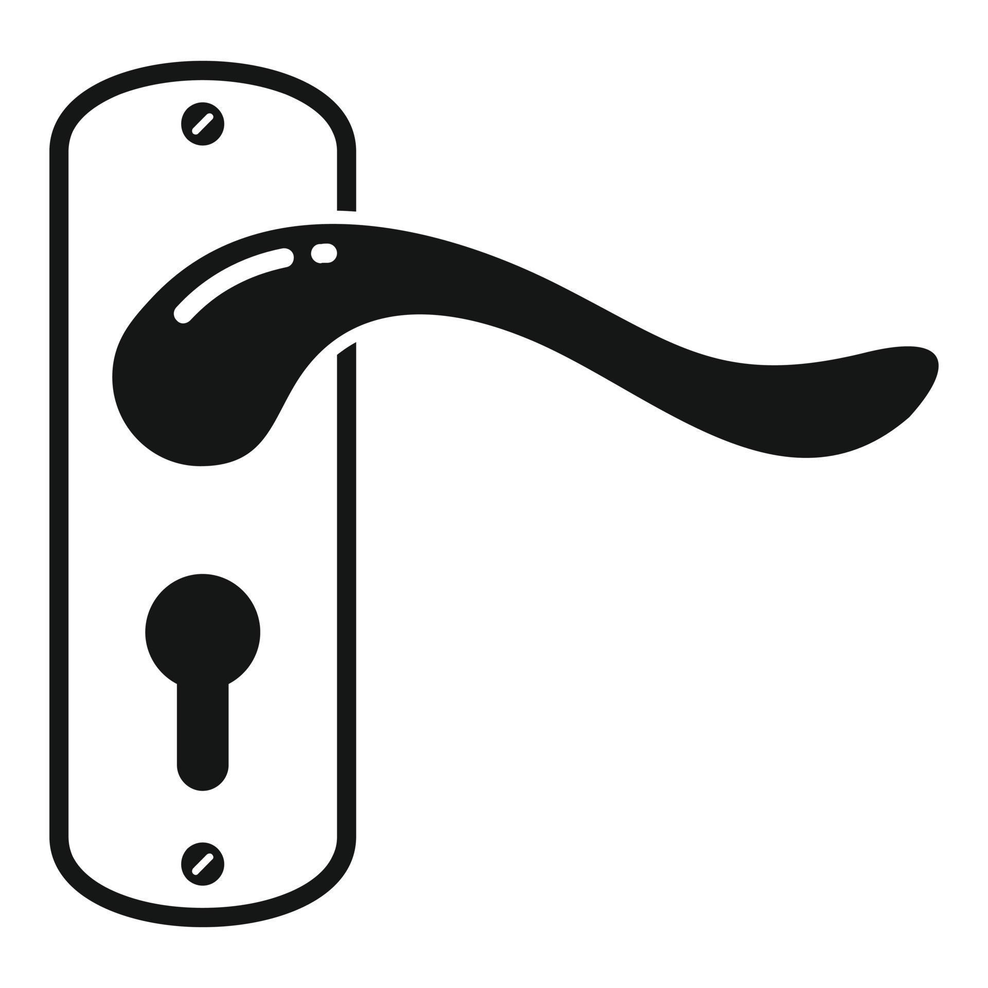 Copper door handle icon simple vector. Knob lock 15156540 Vector Art at