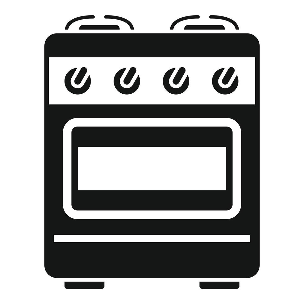 estufa cocina icono vector simple. cocinar a gas