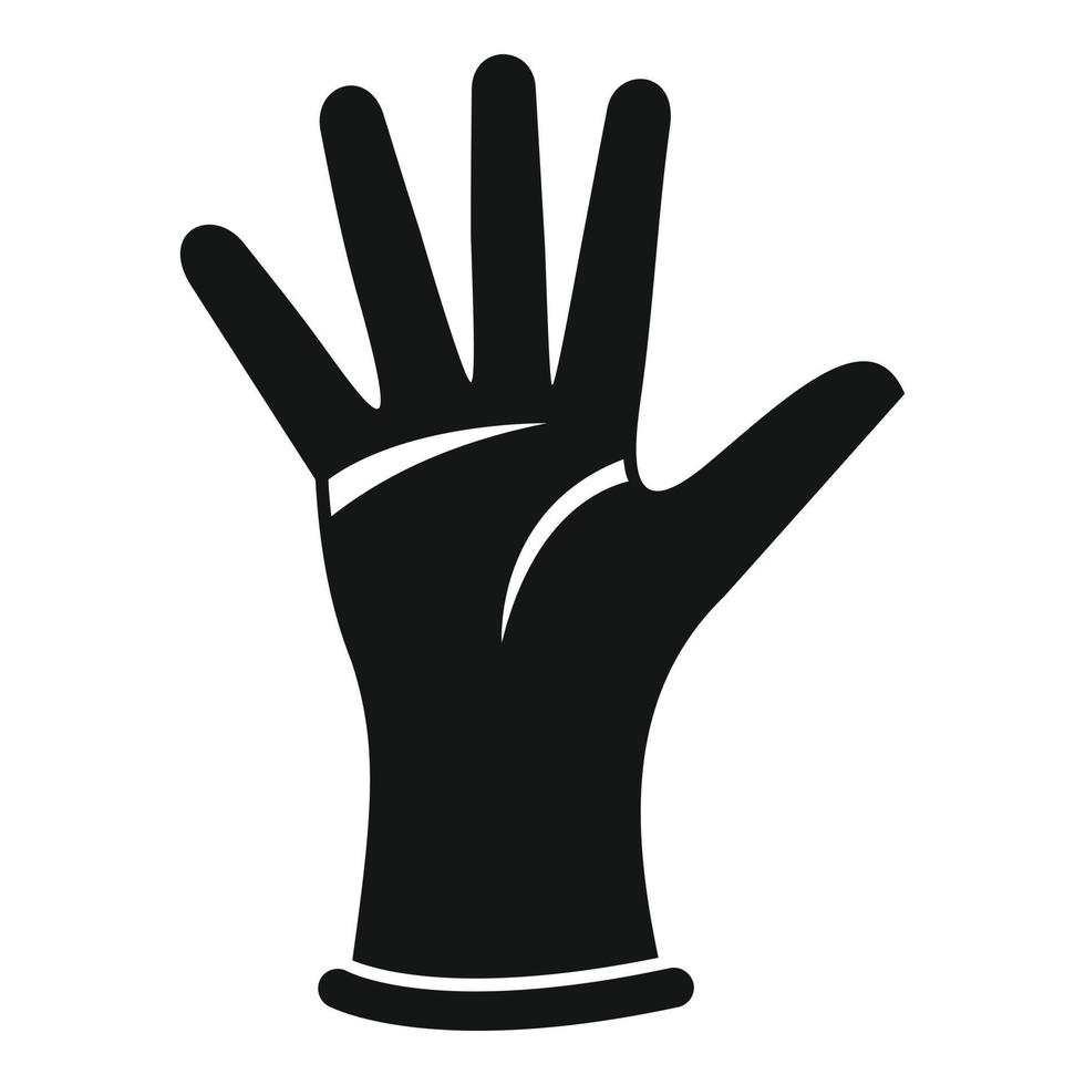 Rubber glove icon simple vector. Medical latex vector