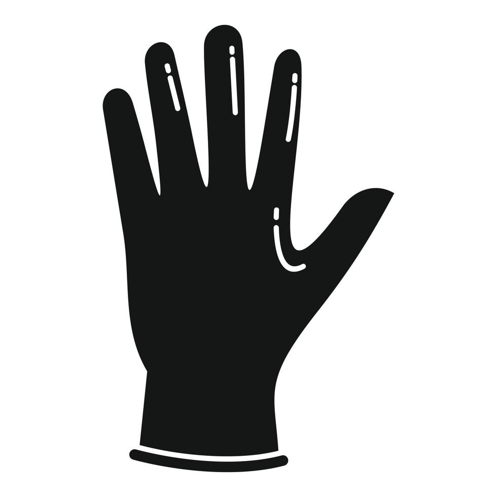 Medical glove icon simple vector. Hand latex vector