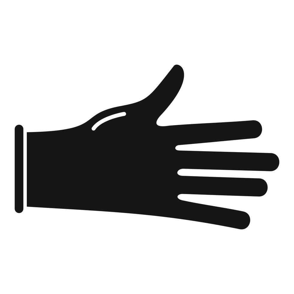 Protective glove icon simple vector. Medical latex vector