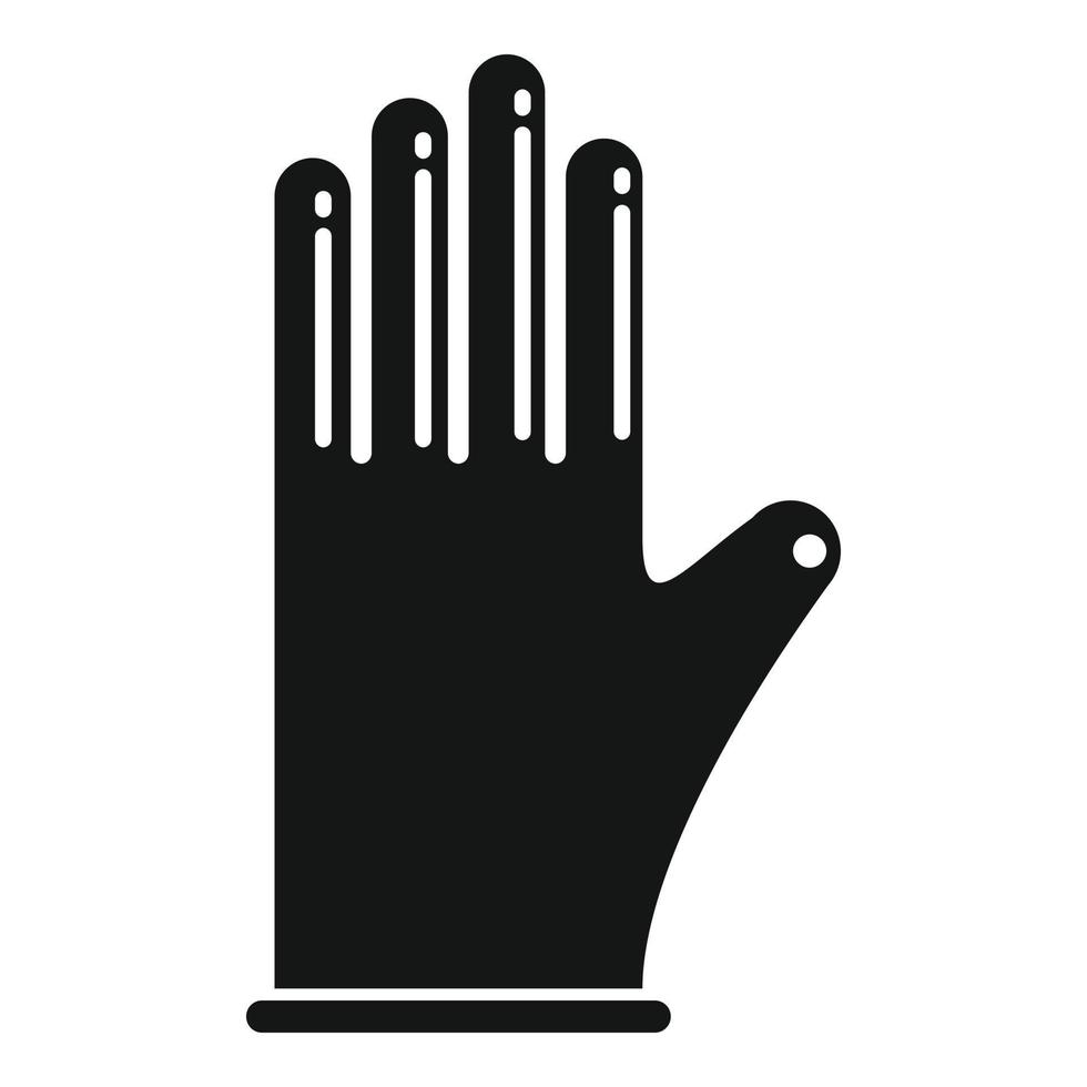 Safety glove icon simple vector. Surgical latex 15156628 Vector Art at