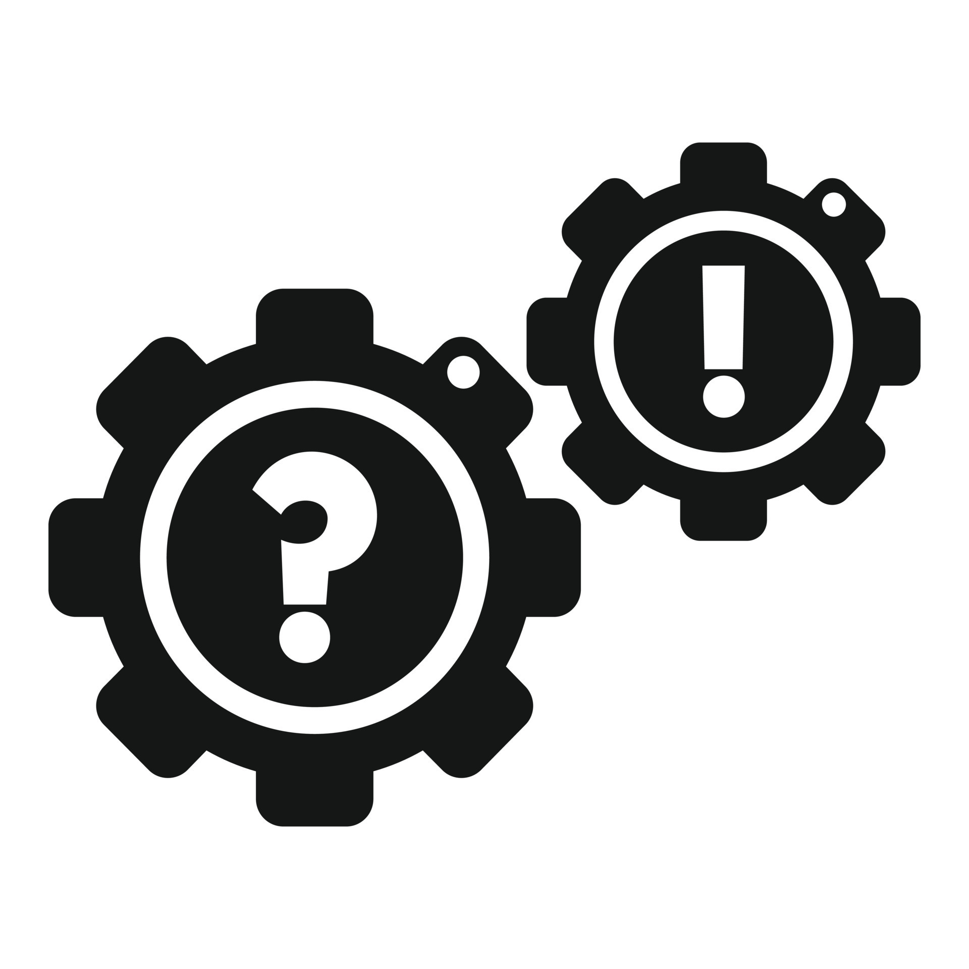 Gear solution icon simple vector. Business problem 15156710 Vector Art ...