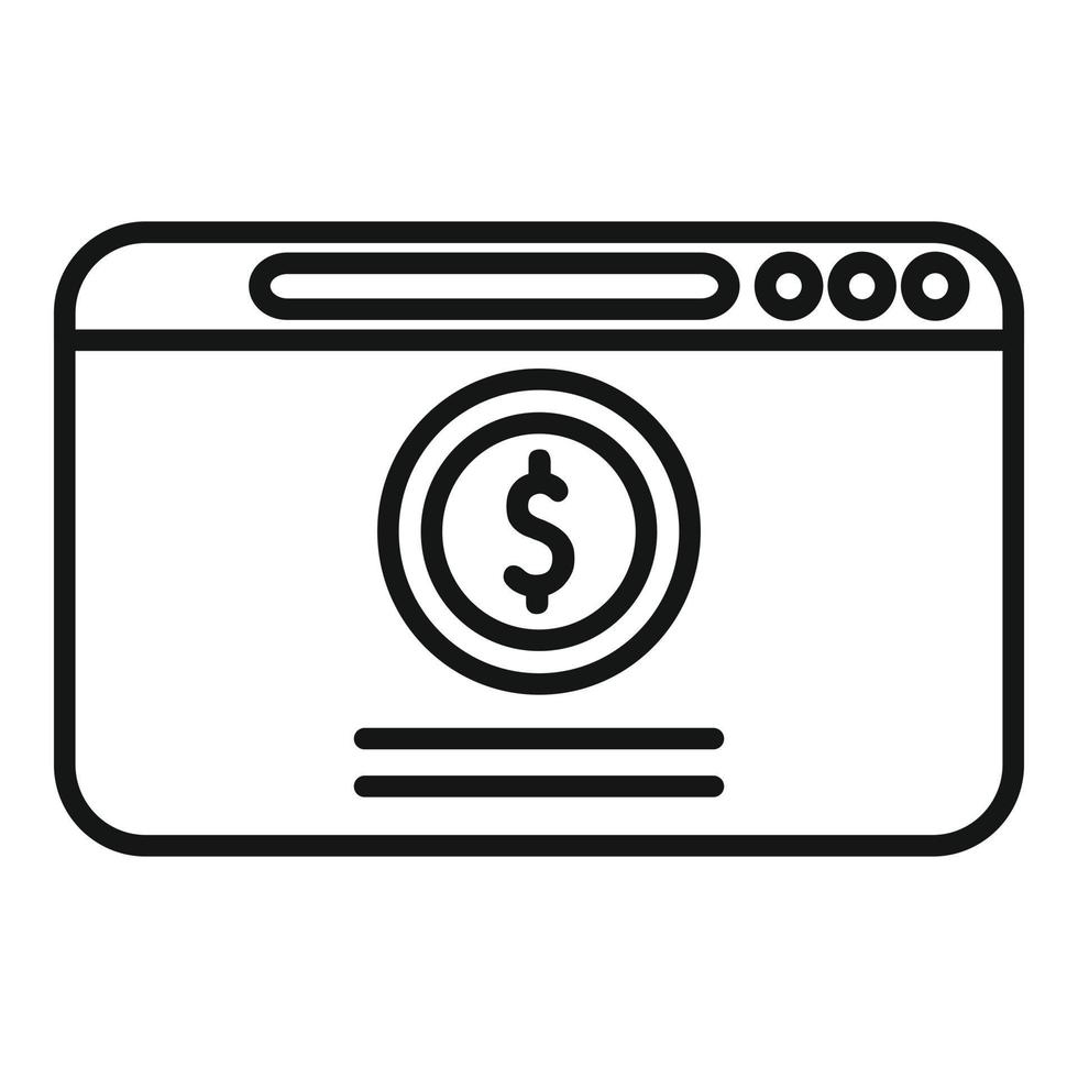 Web money charity icon outline vector. Donate help vector