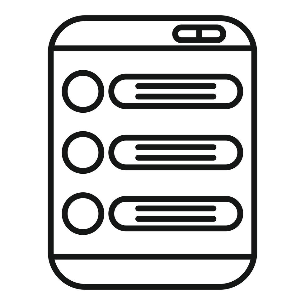 Forum icon outline vector. Online business vector