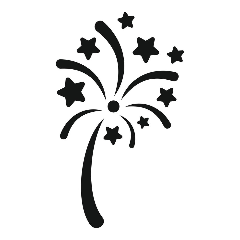 Joy firework icon simple vector. Carnival party vector
