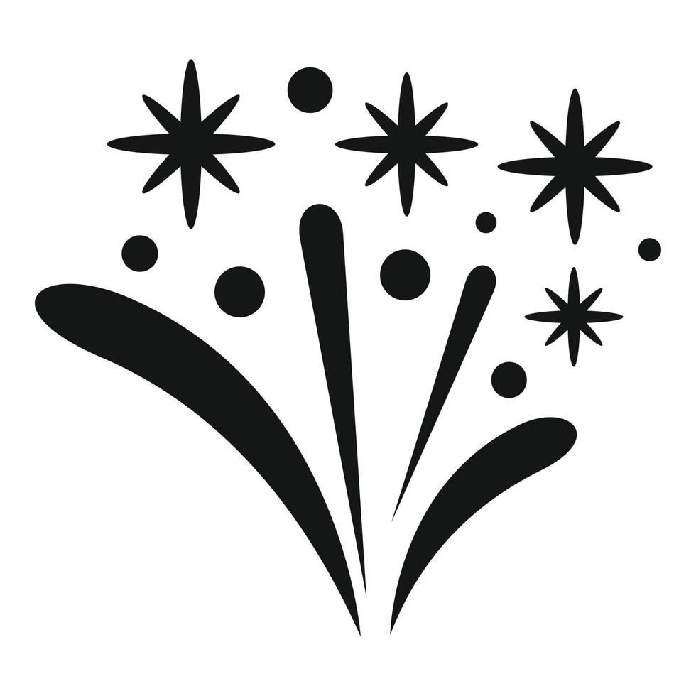 Celebrate firework icon simple vector. Carnival party vector