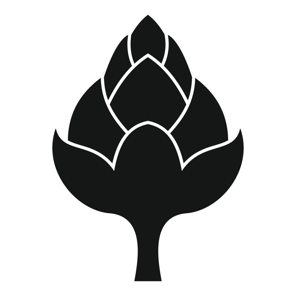 Eat artichoke icon simple vector. Food plant vector