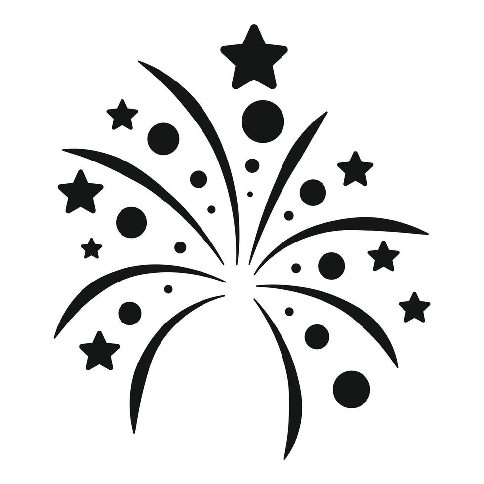 Holiday firework icon simple vector. Carnival event vector