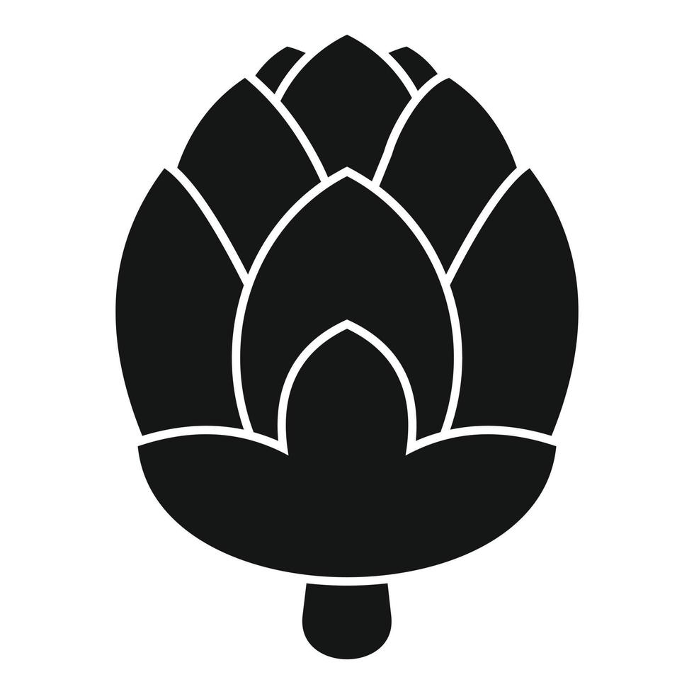 Flower artichoke icon simple vector. Food plant vector