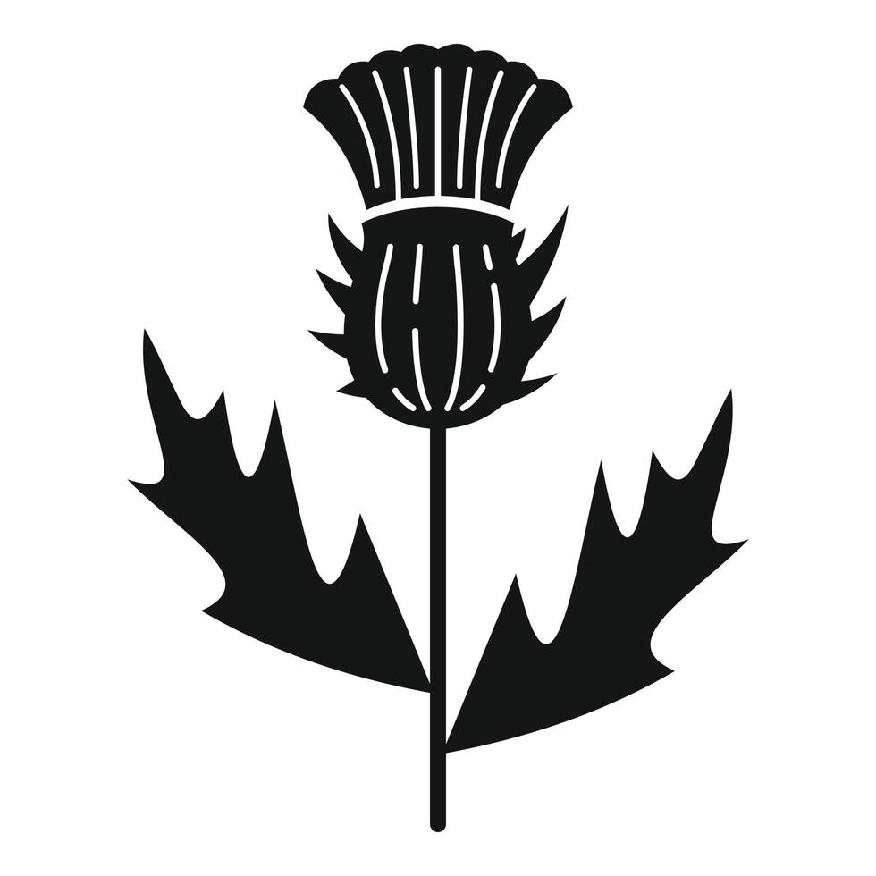 Cirsium thistle icon simple vector. Flower milk vector