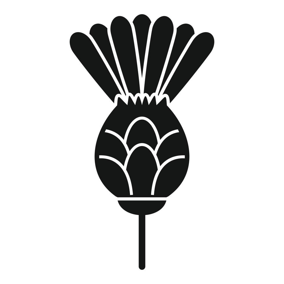 Scotland thistle icon simple vector. Flower plant vector