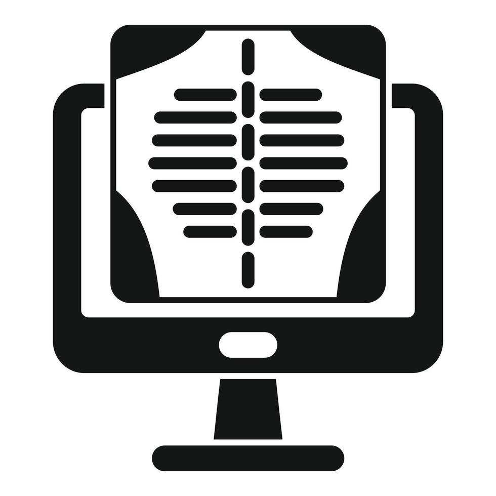 Xray online photo icon simple vector. Care medicine 15157071 Vector Art