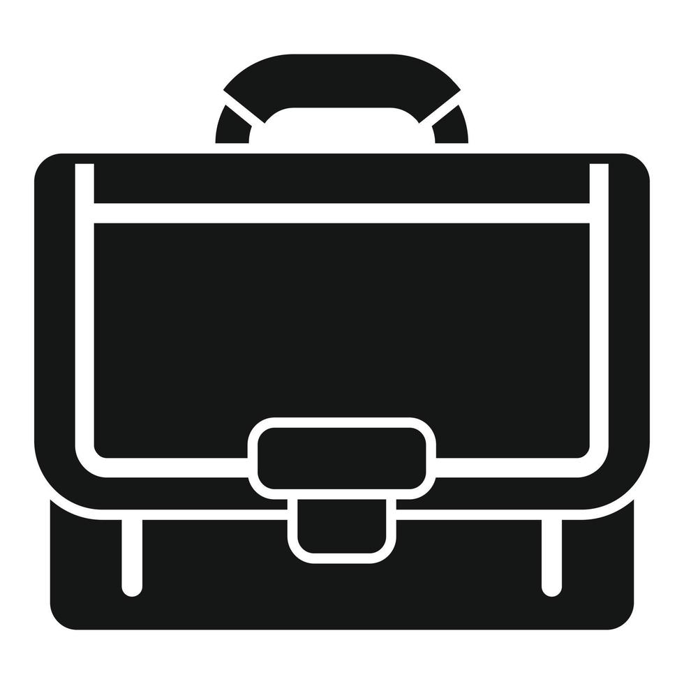 Attache briefcase icon simple vector. Office case vector