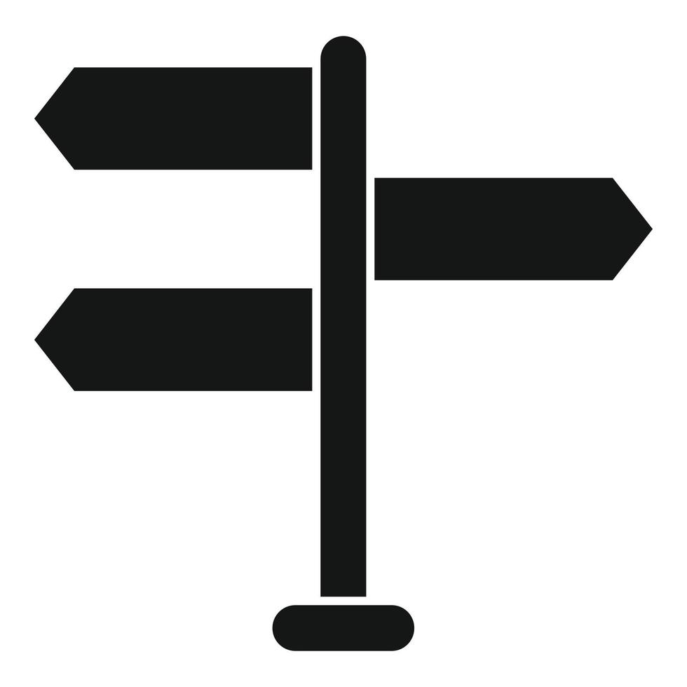 Direction of solution icon simple vector. Success work vector