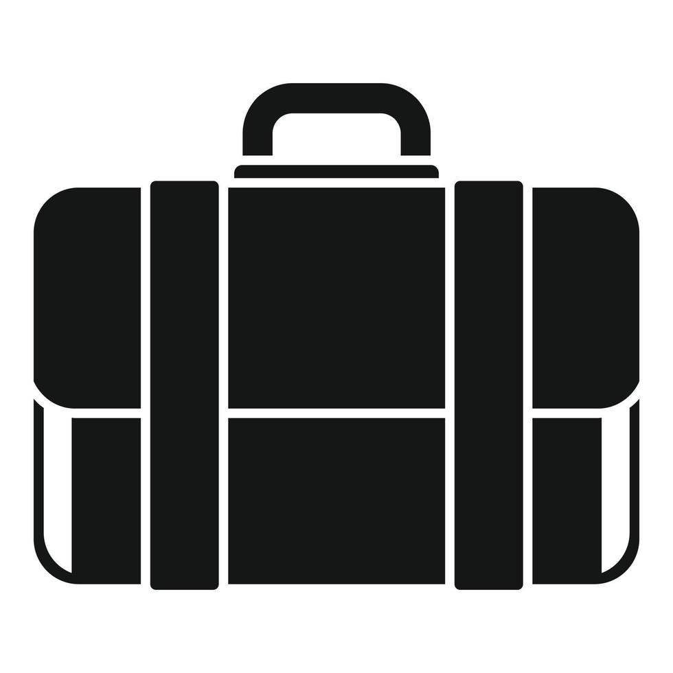 Briefcase icon simple vector. Work bag vector