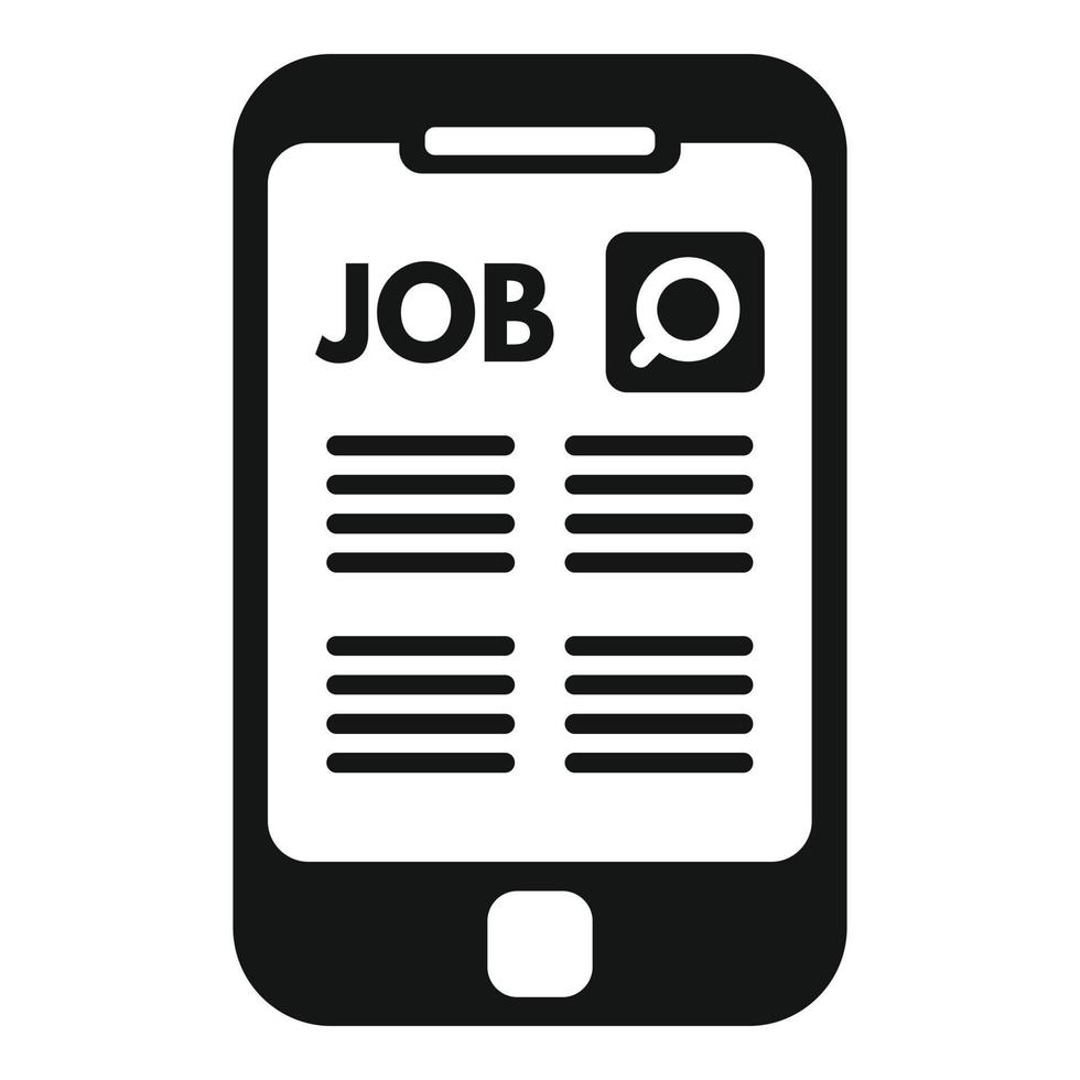 Online job icon simple vector. Computer interview vector