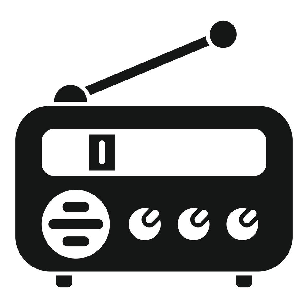 vector simple de icono de radio de comunicación. mensaje en línea