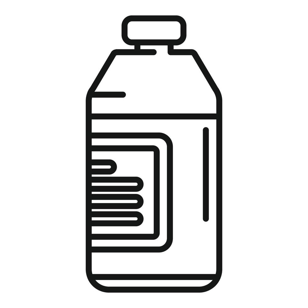 Oil bottle icon outline vector. Flower seed vector