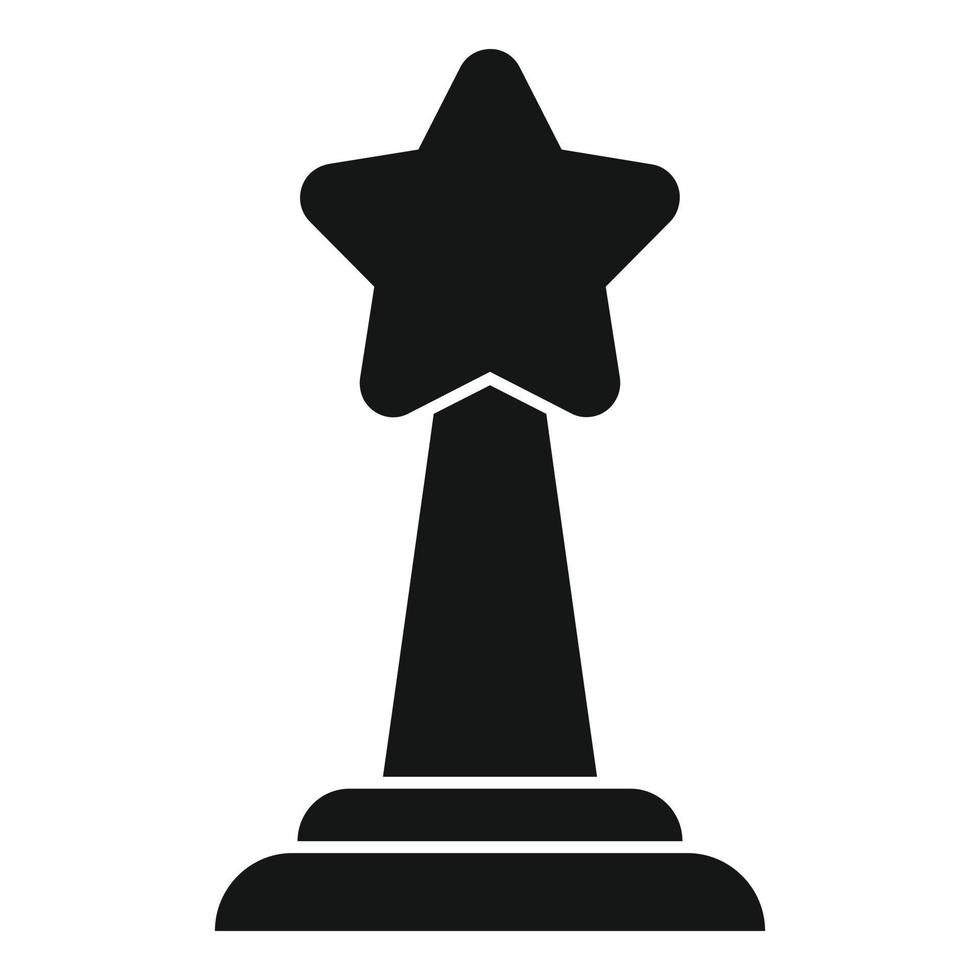 Star cup effort icon simple vector. Challenge opportunity vector