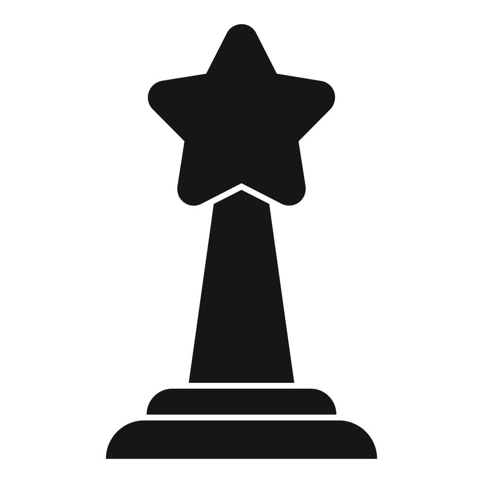 vector simple de icono de esfuerzo de copa de estrella. oportunidad de desafío