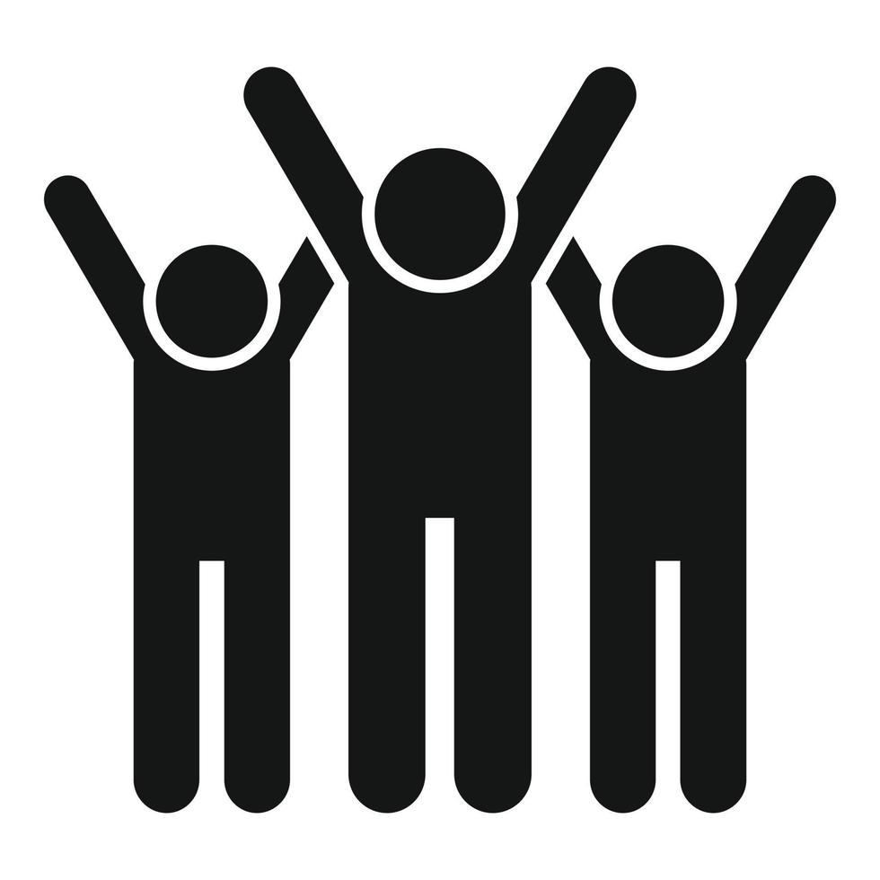 Team group icon simple vector. Work effort vector