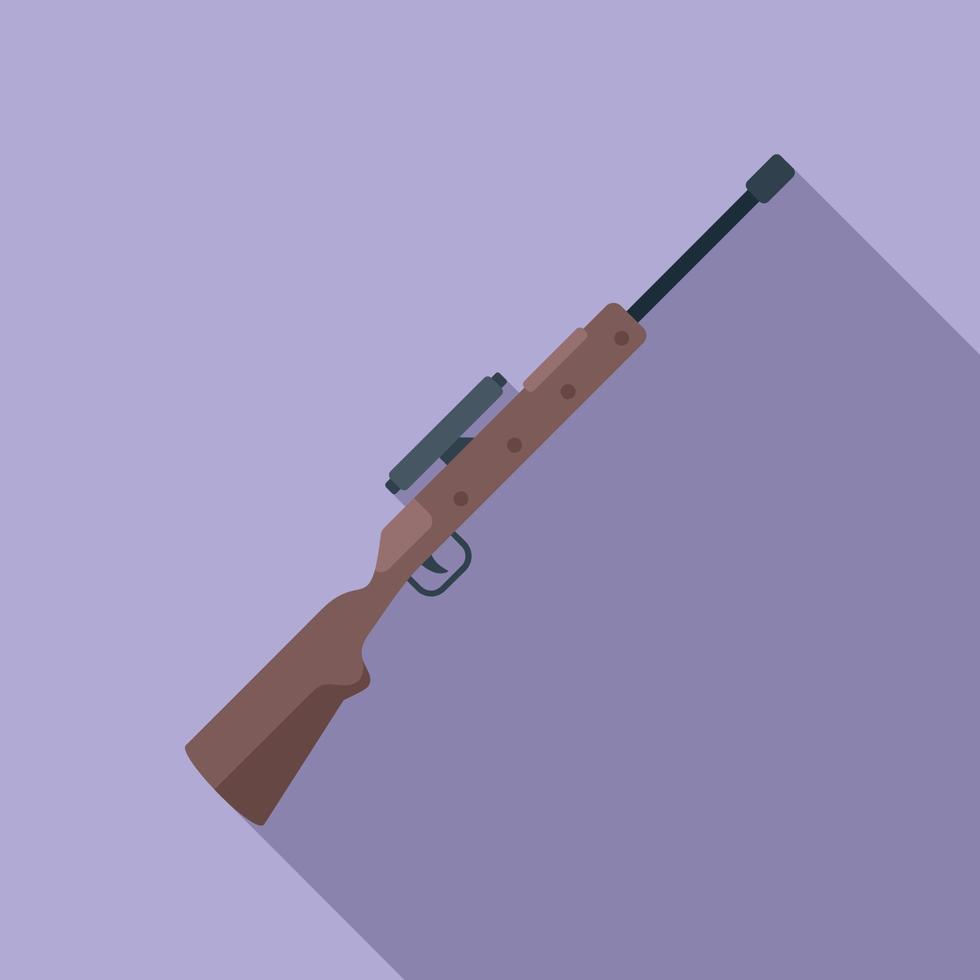 Sniper sight icon flat vector. Rifle gun vector