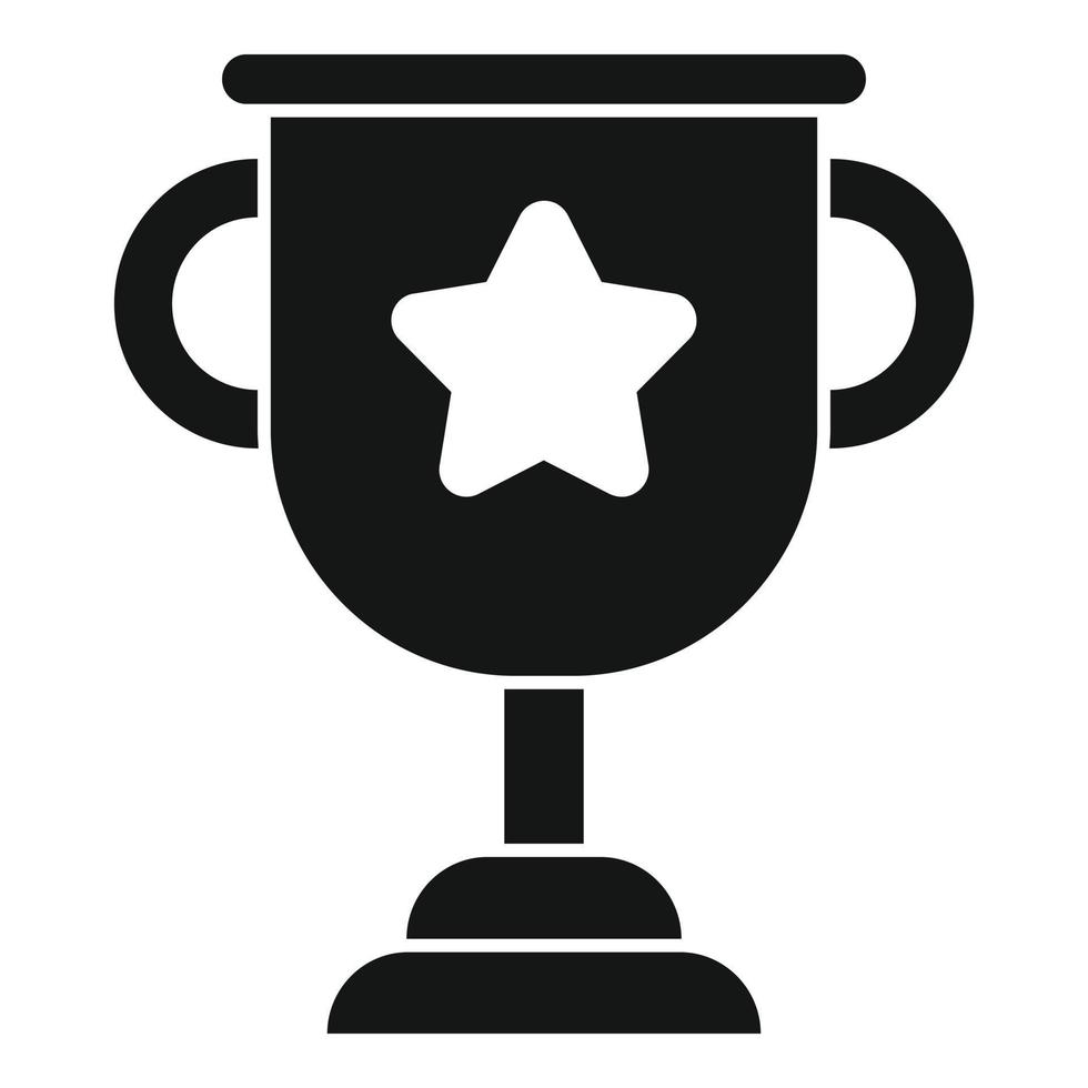 Career cup icon simple vector. Company challenge vector