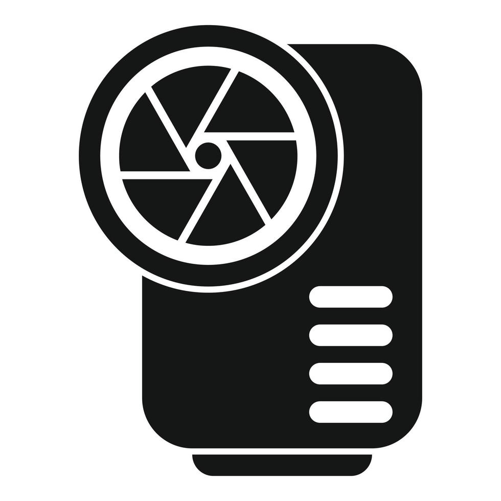 Action camera focus icon simple vector. Goal social vector