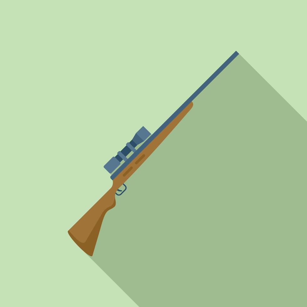 icono de arma de francotirador vector plano. alcance militar